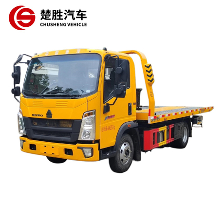 Sinotruk HOWO 5-тонный бортовой эвакуатор 4x2 откатной эвакуатор для аварийного восстановления на шоссе
