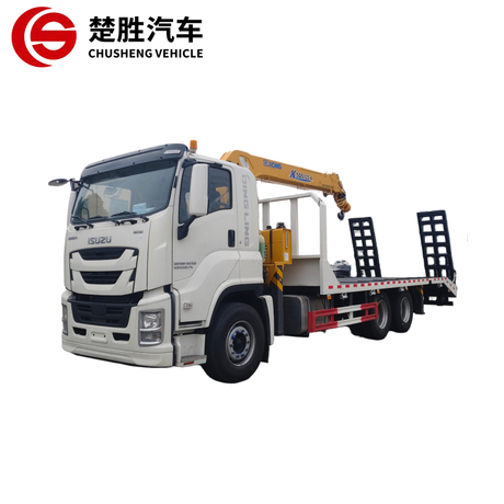Бортовой грузовик ISUZU GIGA 6x4 с автокраном XCMG